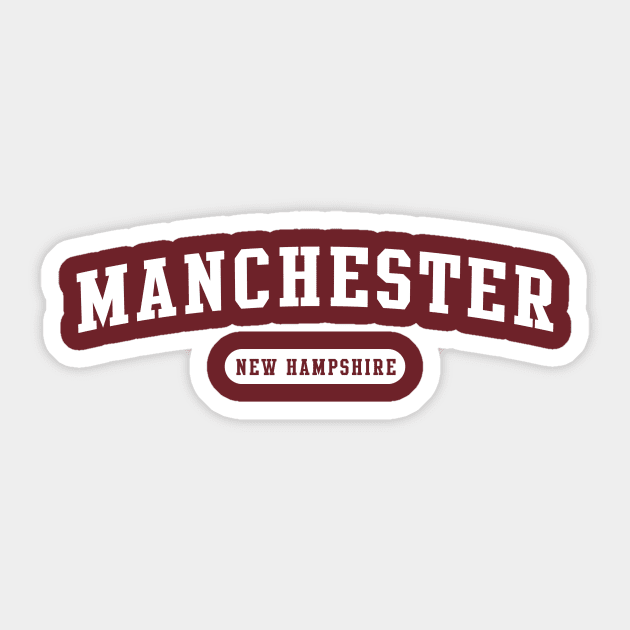 Manchester, New Hampshire Sticker by Novel_Designs